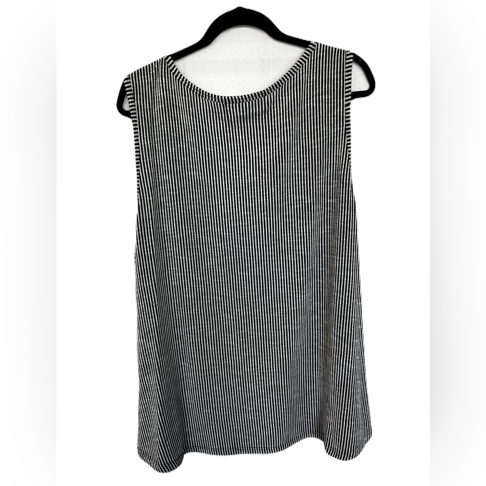 🖤 French Laundry Black & White Stretch Tank – Women’s 3X 🤍 - Picture 2 of 6